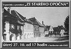 1. setkání k opočenské historii - plakát