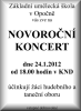 Novoroční koncert ZUŠ - plakát