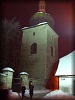 Bell-tower at night